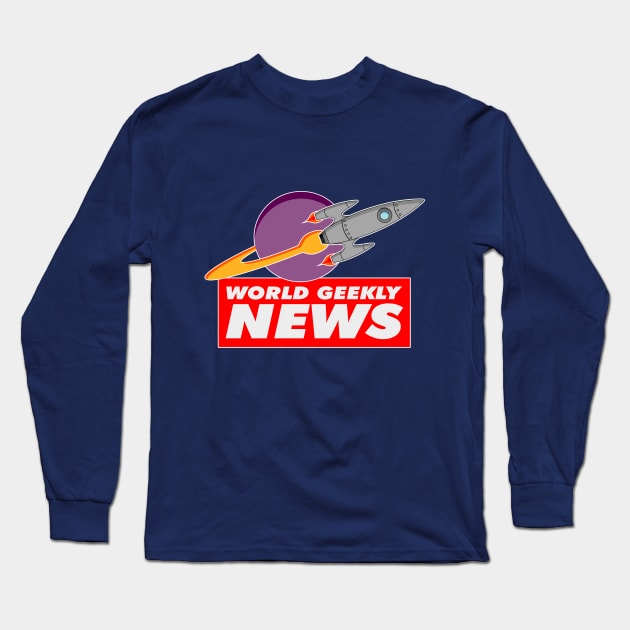 World Geekly News Long Sleeve T-Shirt by Paulychilds